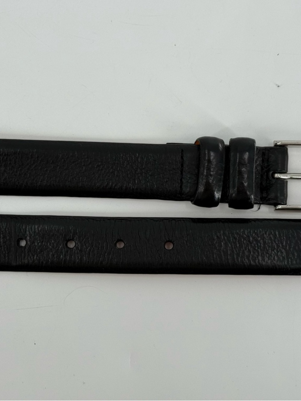 Lands’ End Black Leather Belt 38 - Picture 3 of 9